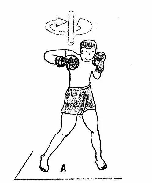 gancho boxeo dibujo