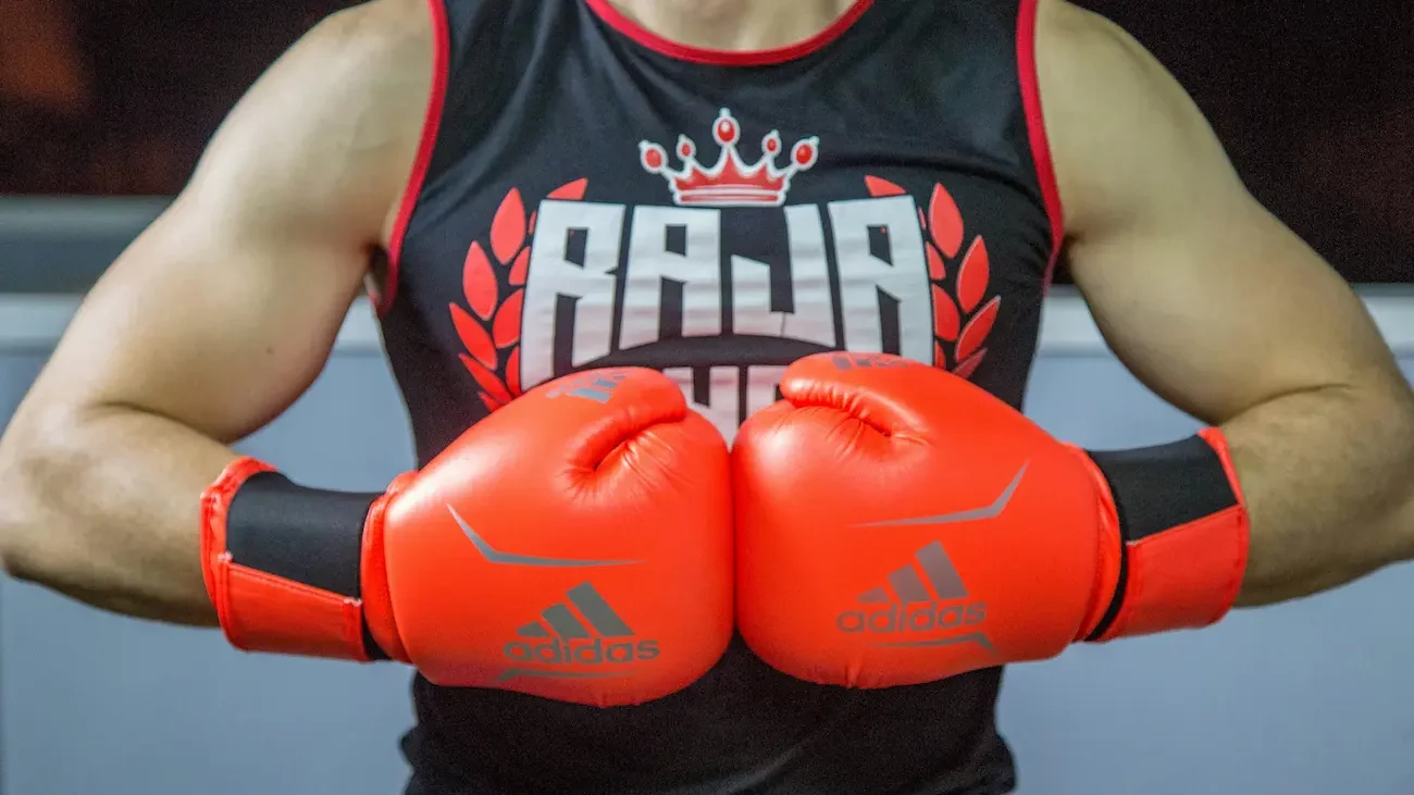 guantes de boxeo limpios