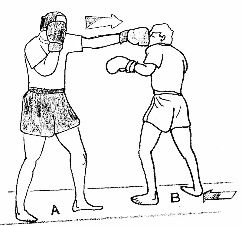 jab boxeo dibujo